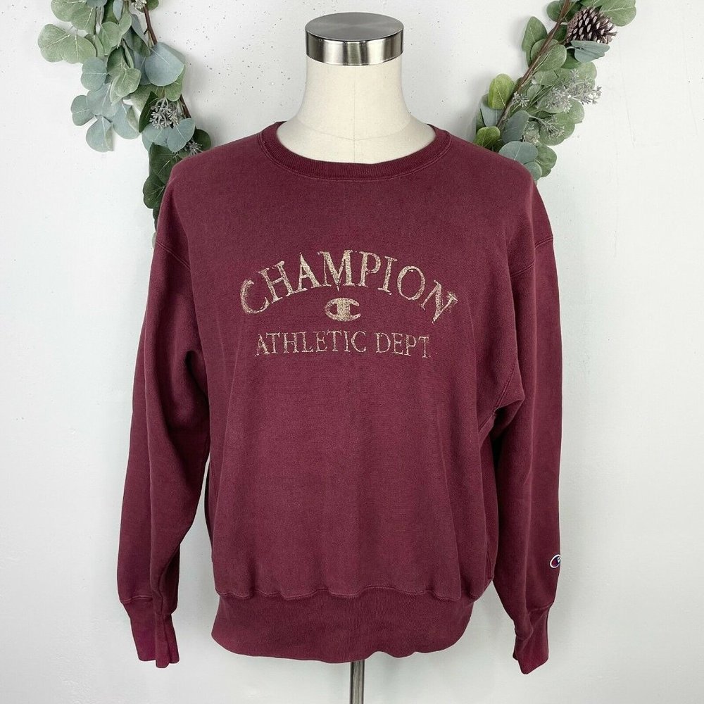 Champion Maroon Crewneck Sweatshirt